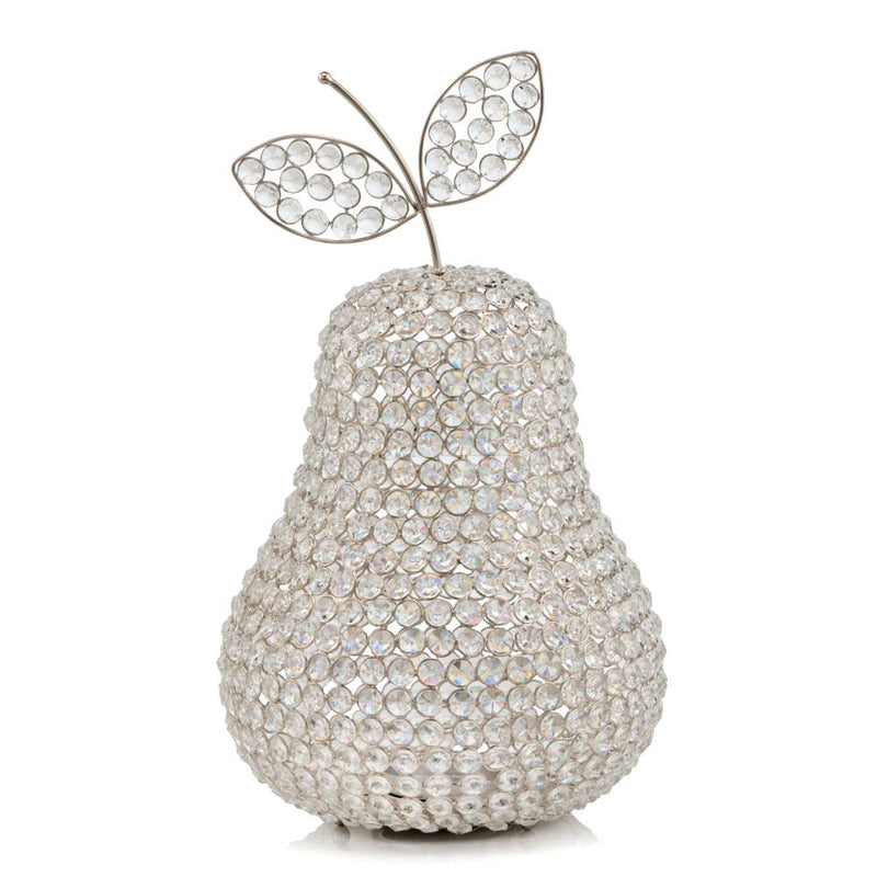 Decorative Pear Tabletop Sculpture - Silver