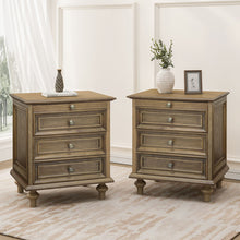 Load image into Gallery viewer, Nightstands With 4 Drawer, Storage End Table With Hidden Pull Out Shelf
