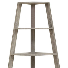 Load image into Gallery viewer, Four Tier Corner Bookcase (332800) - Taupe
