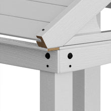 Load image into Gallery viewer, Outdoor Wooden Playhouse With Bench And Door - White

