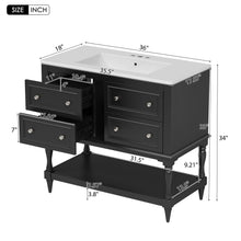 Load image into Gallery viewer, Bathroom Vanity Cabinet With Undermount Sink, 4 Drawer Set
