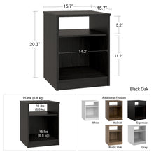 Load image into Gallery viewer, Open Shelf Nightstand - White
