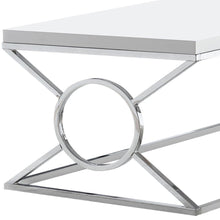 Load image into Gallery viewer, Iron Coffee Table - White And Silver
