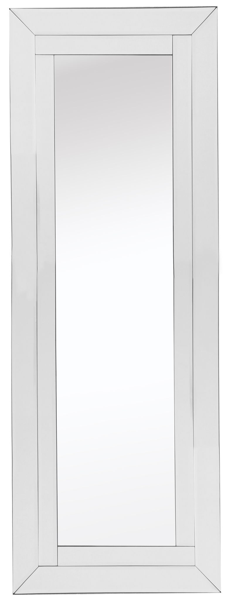 48" Glass Framed Full Length Hanging Mirror - Clear