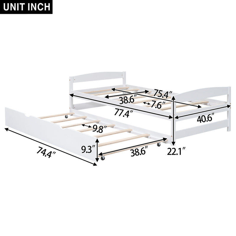 Platform Bed With Trundle
