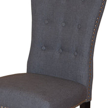 Load image into Gallery viewer, Fabric Wood Dining Side Chairs (Set of 2) - Gray
