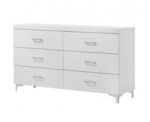 Load image into Gallery viewer, Six Drawer Double Dresser, Wooden - White
