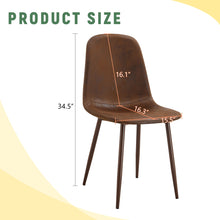 Load image into Gallery viewer, (Set of 4) Backrest AndTransfer Legs Chairs Adding A Touch Of Elegance To Minimalist And Scandinavian Style Homes - Walnut
