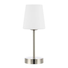 Load image into Gallery viewer, USB Table Lamp With Empire Shade - Nickel
