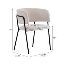 Load image into Gallery viewer, Modern Upholstered Arm Dining Chair Set

