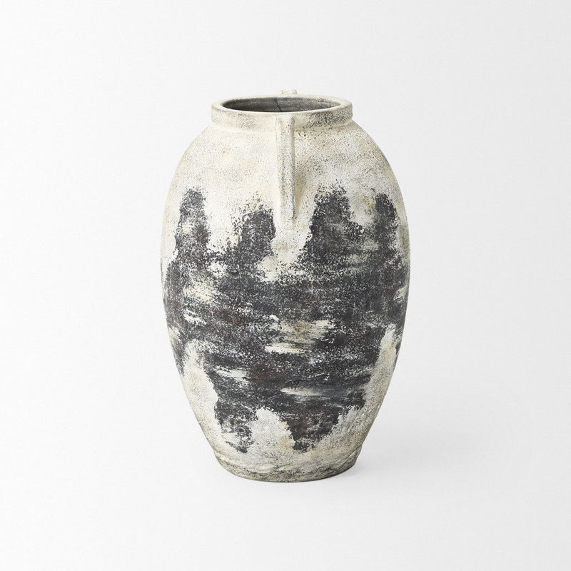 Ombre Amphora Floor Vase (729959) - Black / White