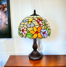 Load image into Gallery viewer, Metal Candlestick Table Lamp With Ivory Dome Shade - Dark Brown
