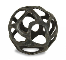 Load image into Gallery viewer, Abstract Decorative Orb - Natural / Black
