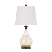Load image into Gallery viewer, Metal Table Lamp With Empire Shade - Clear White
