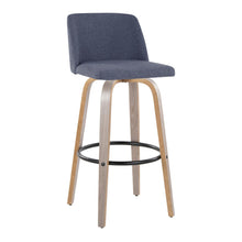 Load image into Gallery viewer, Toriano - Fixed Height Contemporary Barstool With Swivel With Round Footrest (Set of 2)

