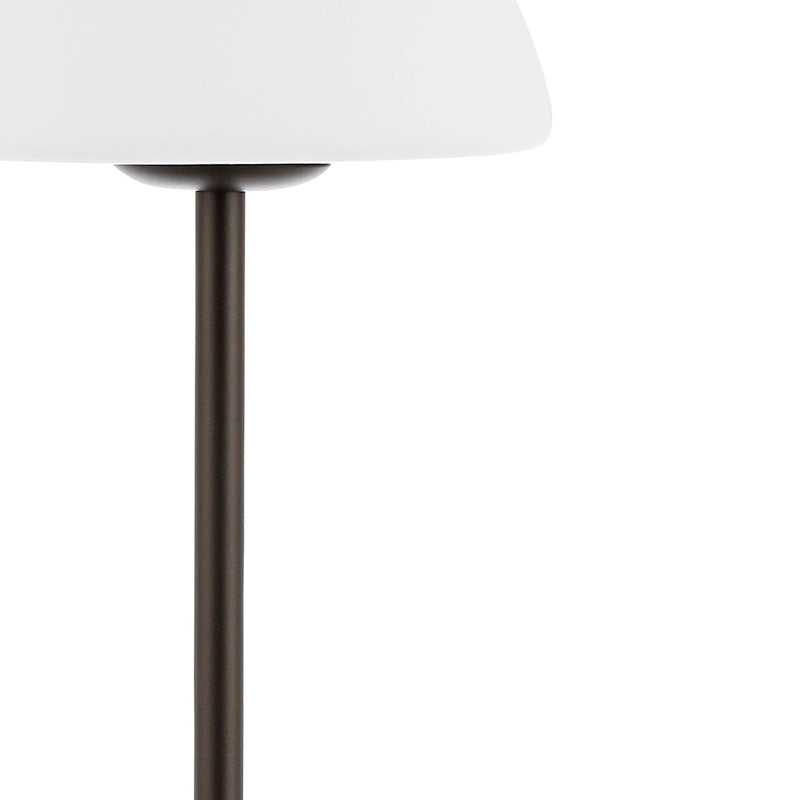 USB Table Lamp With Dome Shade - Antiqued Bronze