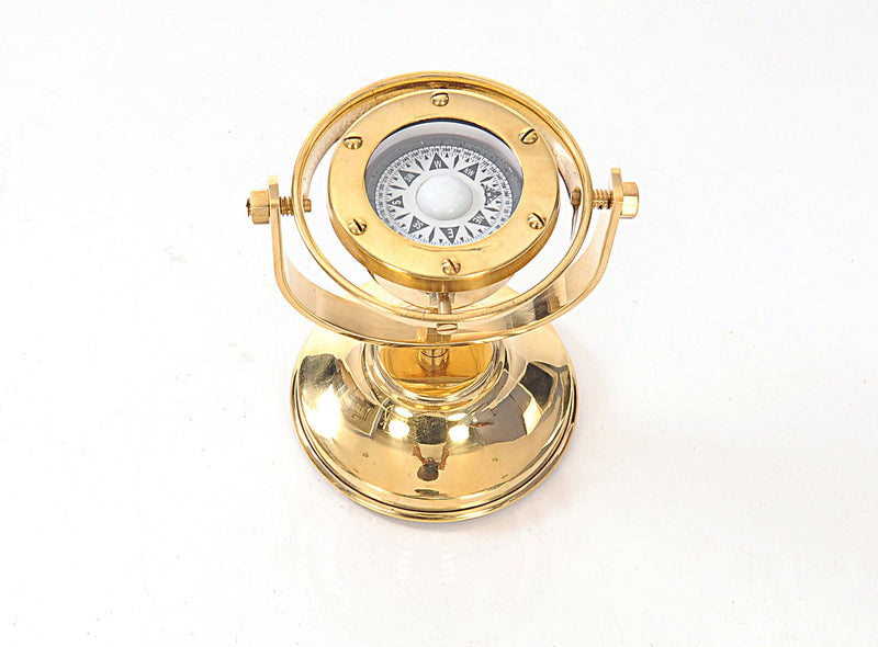 Gimbaled Compass - Gold