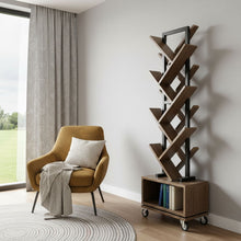 Load image into Gallery viewer, Sixteen Tier Etagere Bookcase - Brown
