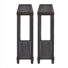 Load image into Gallery viewer, Solid Wood End Tables With Shelf (Set of 2) - Espresso
