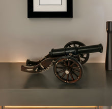 Load image into Gallery viewer, Louis XIV Cannon Hand Painted Sculpture - Brown / Black
