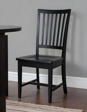 Load image into Gallery viewer, Wood Slat Back Dining Room Side Chair - Black
