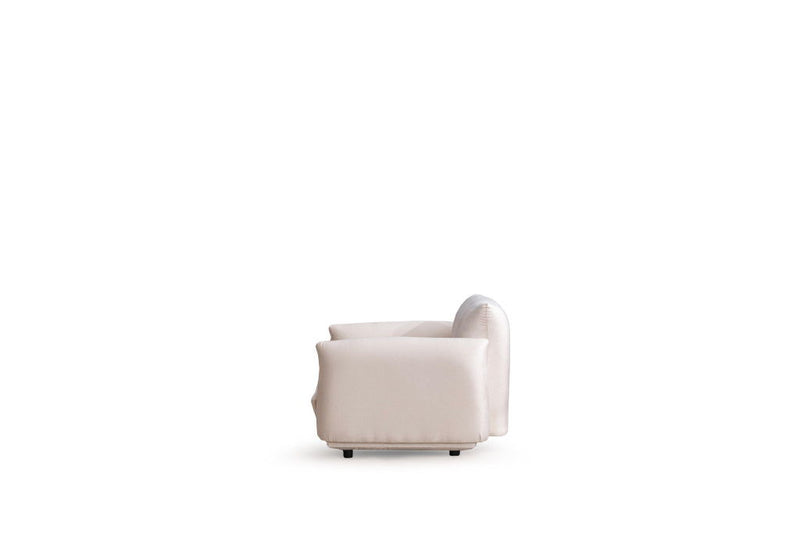 Velvet Arm Chair - White