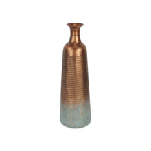 Load image into Gallery viewer, Abstract Tapered Table Vase - Copper / Teal
