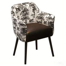 Load image into Gallery viewer, Velvet Dining Arm Chair - Black
