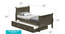 Load image into Gallery viewer, Elegant Trundle Bed With Timeless Charm
