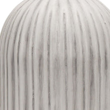 Load image into Gallery viewer, Striped Cylinder Floor Vase (608582) - Gray / White
