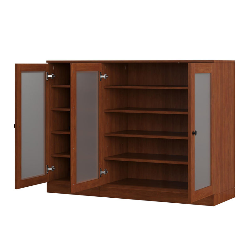 Solid Woodshoe Storage Cabinet (756032) - Coffee