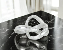 Load image into Gallery viewer, Modern Abstract Infinity Knot Tabletop Sculpture - Silver
