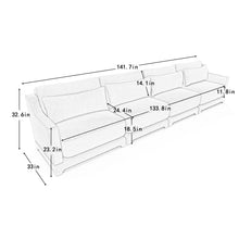 Load image into Gallery viewer, Elegant Sofa With Ergonomic Design And Lumbar Pillows
