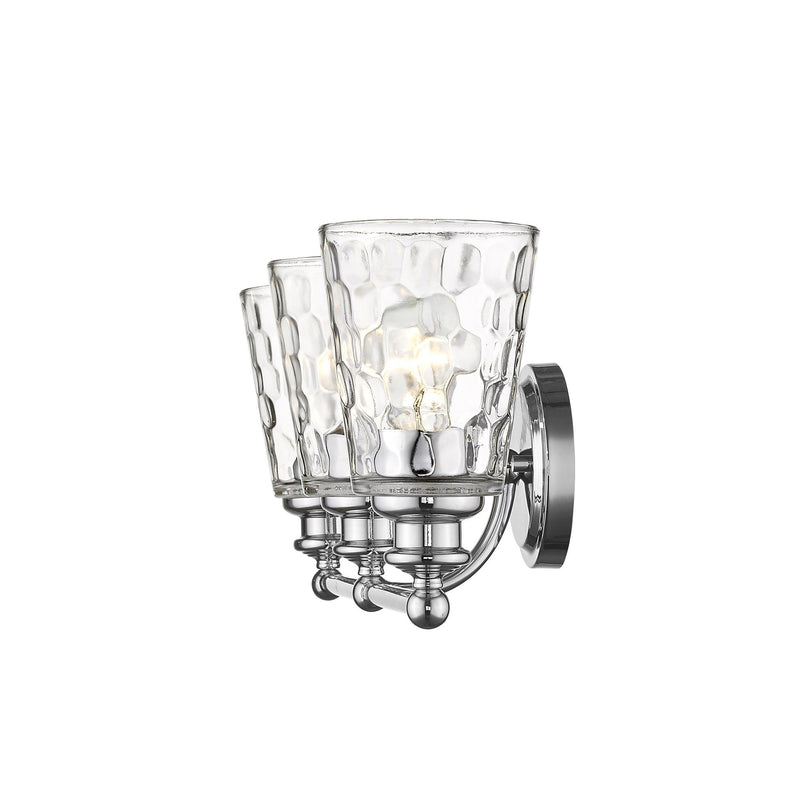 Mae 3-Light Chrome Vanity - Silver