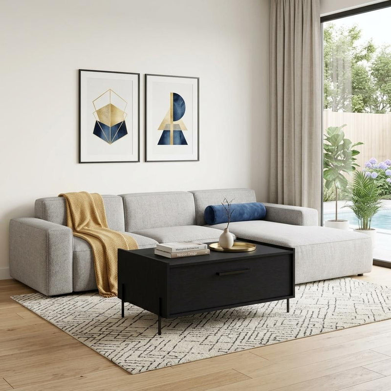 Pedestal Coffee Table (734178) - Black