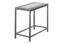 Load image into Gallery viewer, Tile End Table - Gray And White
