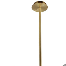 Load image into Gallery viewer, Sputnik Four Light Metal Chandelier With Shades - Antiqued Brass
