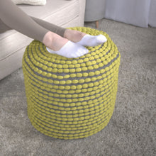 Load image into Gallery viewer, River - Handcrafted Cylindrical Pouf Water Resistant Fabric
