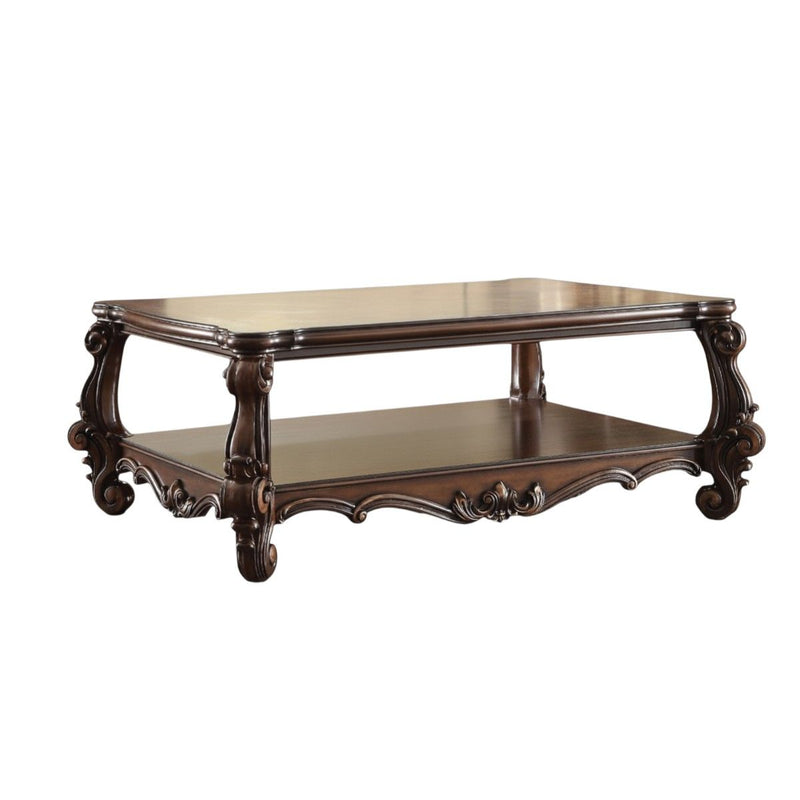 Manufactured Wood Coffee Table With Storage - Cherry Oak
