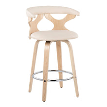 Load image into Gallery viewer, Gardenia - Mid Century Modern Fixed Height Counter Stool With Swivel (Set of 2)
