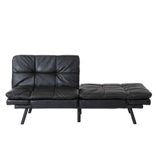 Load image into Gallery viewer, Convertible Memory Foam Futon Couch Bed, Modern Folding Sleeper Sofa-SF267PUBK
