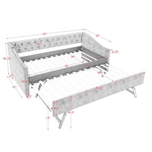 Load image into Gallery viewer, Upholstered Daybed With USB Charging &amp; Pull Out Bed
