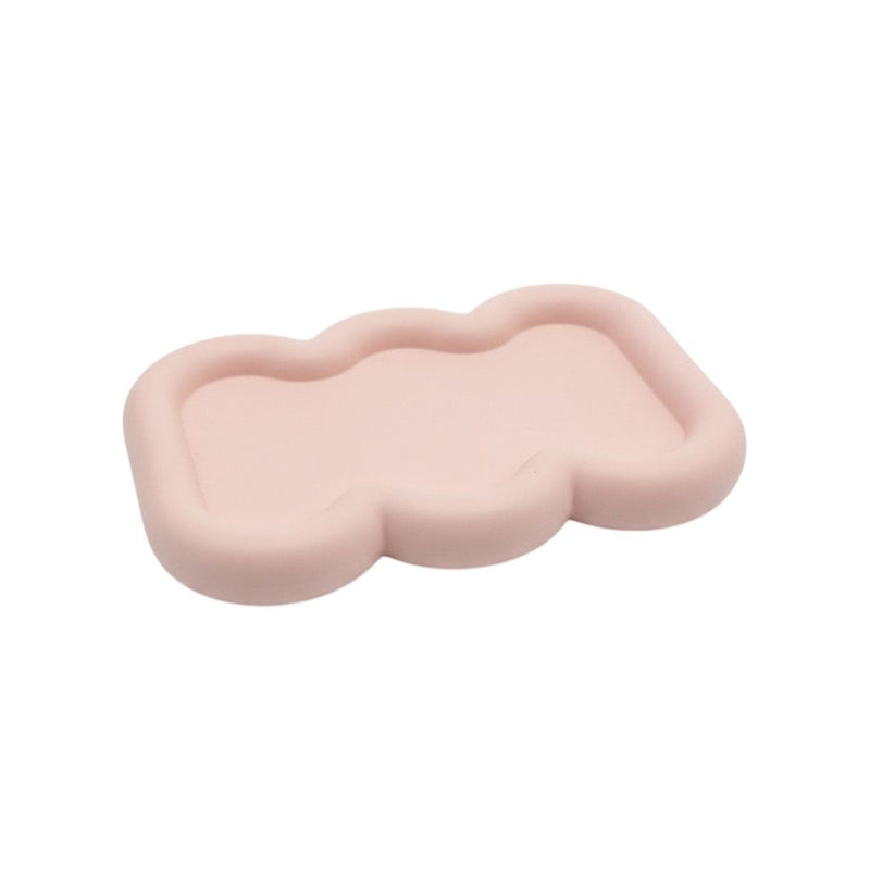 Resin Handmade Scalloped Trinket Tray - Pale Pink