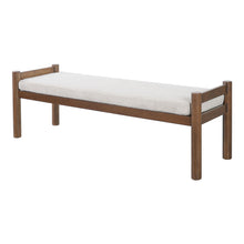 Load image into Gallery viewer, Upholstered Ottoman Bench, Indoor Accent Footrest - Beige
