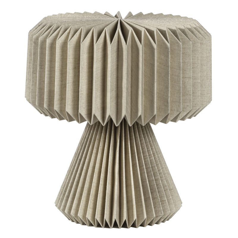 13" Geometric Bedside Lamp With Cylinder Shade - Natural