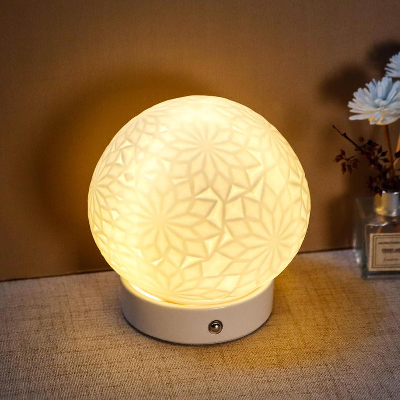 Globe Desk Lamp With Globe Shade (734241) - White