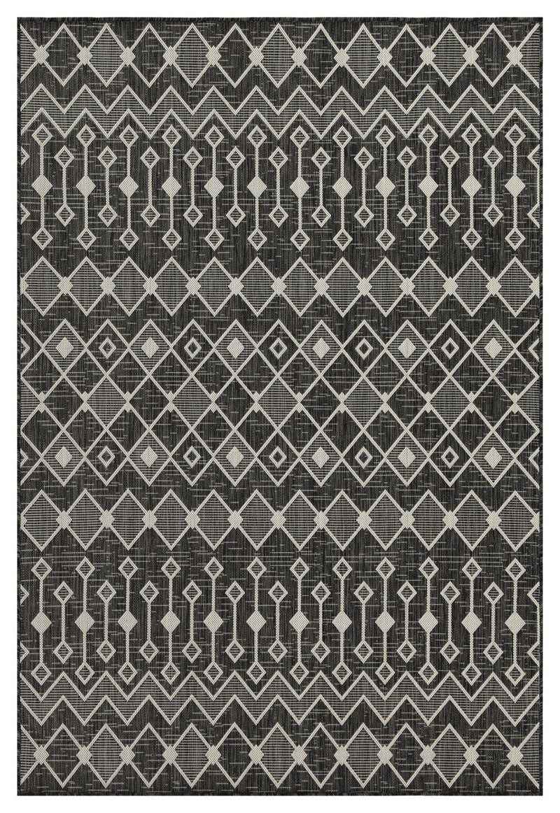 Sunshine - 5'3" X 7'3" Indoor, Outdoor Area Rug - Anthracite