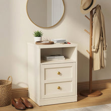 Load image into Gallery viewer, Nightstand With Door &amp; Shelf, 2 Drawer Side Table
