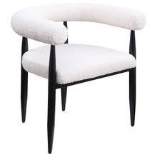 Load image into Gallery viewer, Notting - Upholstered Dining Arm Chair (Set of 2) In And Open C Shaped Backrest - Cream
