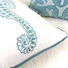 Load image into Gallery viewer, Seahorses Pillow Cover With Matching Back
